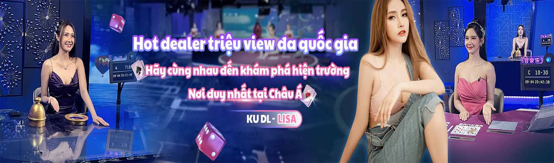 Rất nhiều hot dealer có mặt tại KUBET